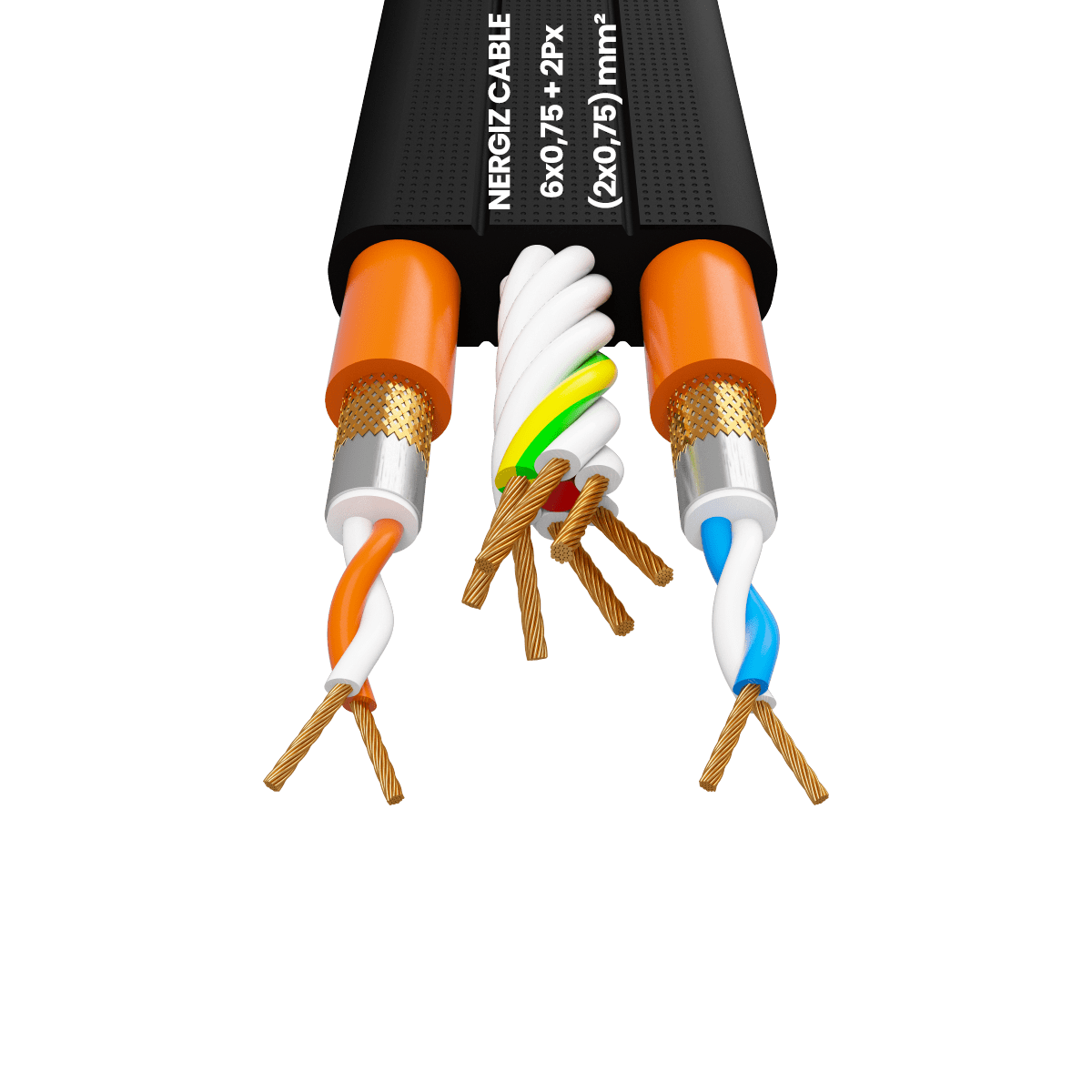 Look6X0.75 + 2Px(2x0.75) mm²Shielded Twisted Cables